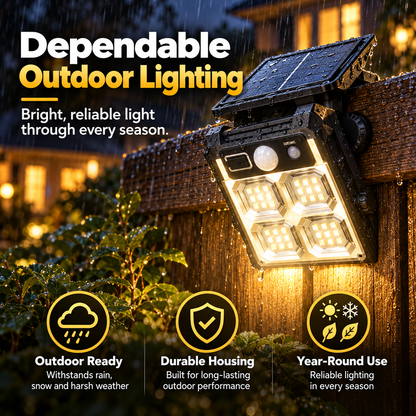☀️ SolarClip Pro™ Solar Motion Sensor Light – Easy Clip-On Outdoor LED Security Light