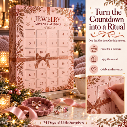 💎 SparkleJoy™ 24-Day Jewelry Advent Calendar – Christmas Surprise Gift Box for Women