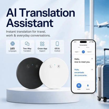 🌍 LinguaGo™ AI Pocket Translator – Real-Time Voice Translation Device for 165+ Languages