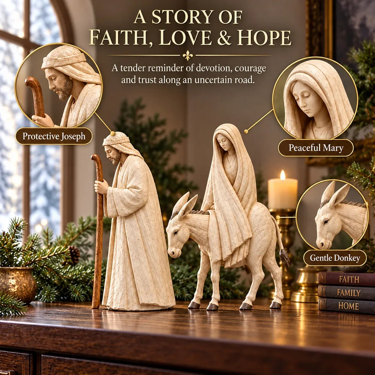 ✝️Bethlehem Blessings™ Nativity Figurine Set – Celebrate the True Meaning of Christmas