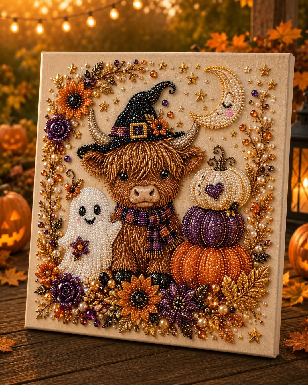 ✨ Halloween Pearl Art DIY Kit – Turn Tiny Pearls into Spooky-Cute Magic
