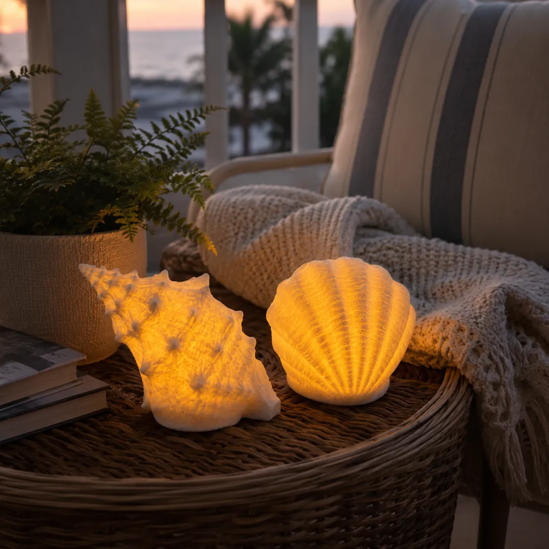 Coastal Afterglow Shell & Conch Light Set product image