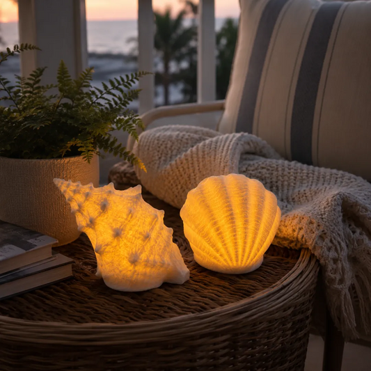 Coastal Afterglow Shell & Conch Light Set product image