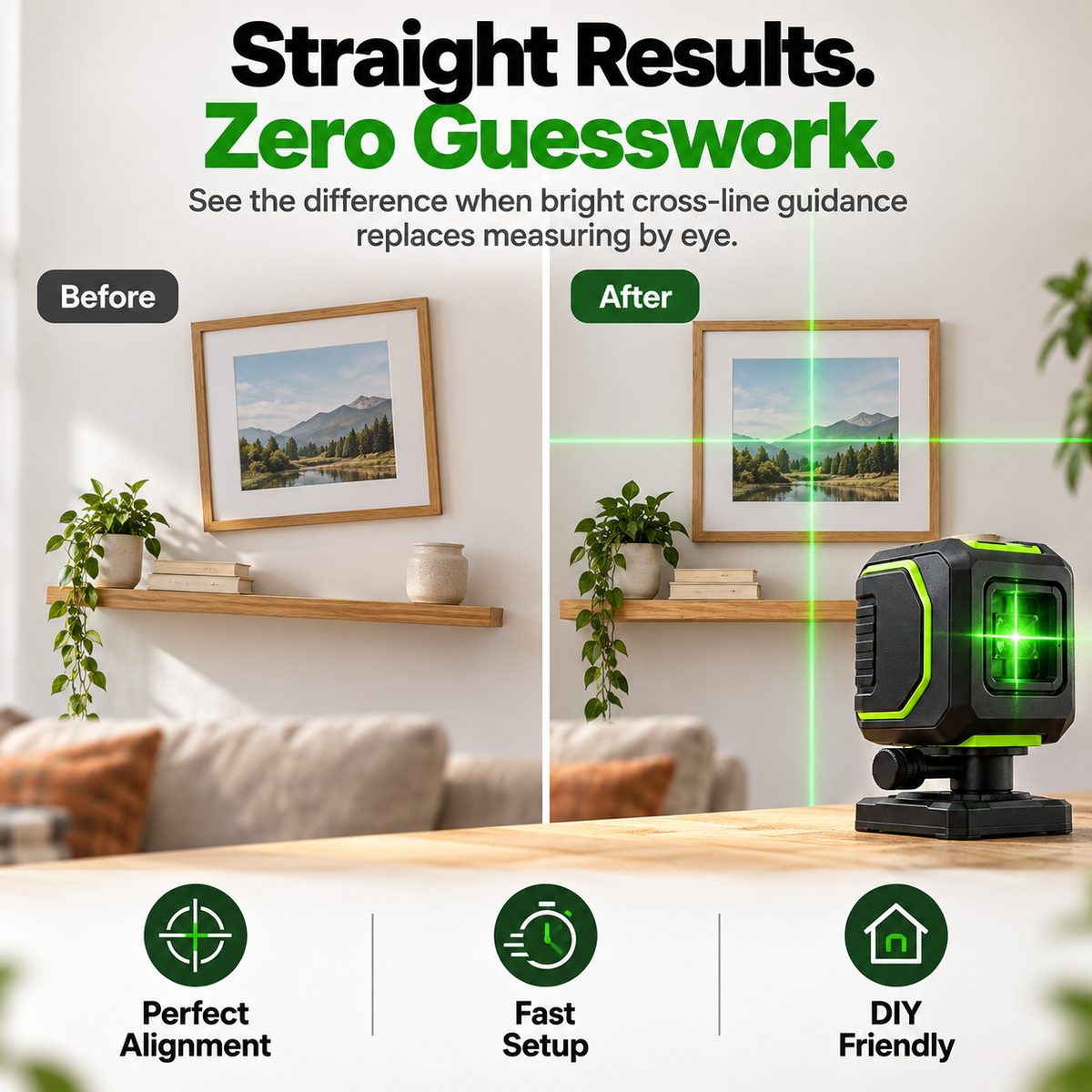 🎯LevelPro™ Self-Leveling Cross Line Laser – High-Precision Alignment Made Easy
