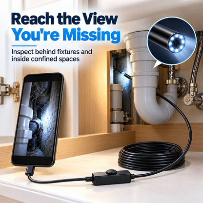 🔧ScopePro™ HD Inspection Camera – See Inside Tight Spaces 🔍