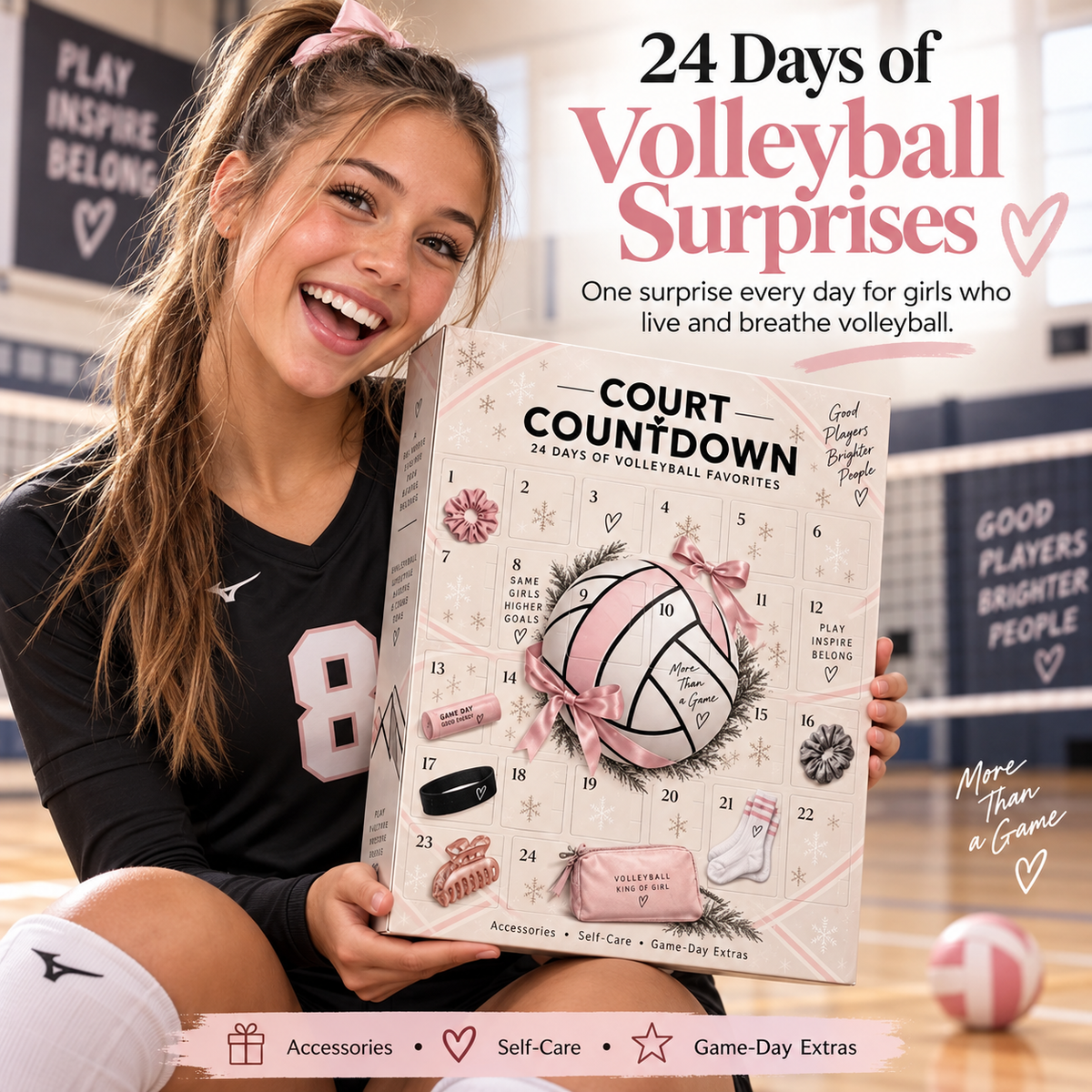 Court Countdown – 24-Day Volleyball Advent Calendar for Girls