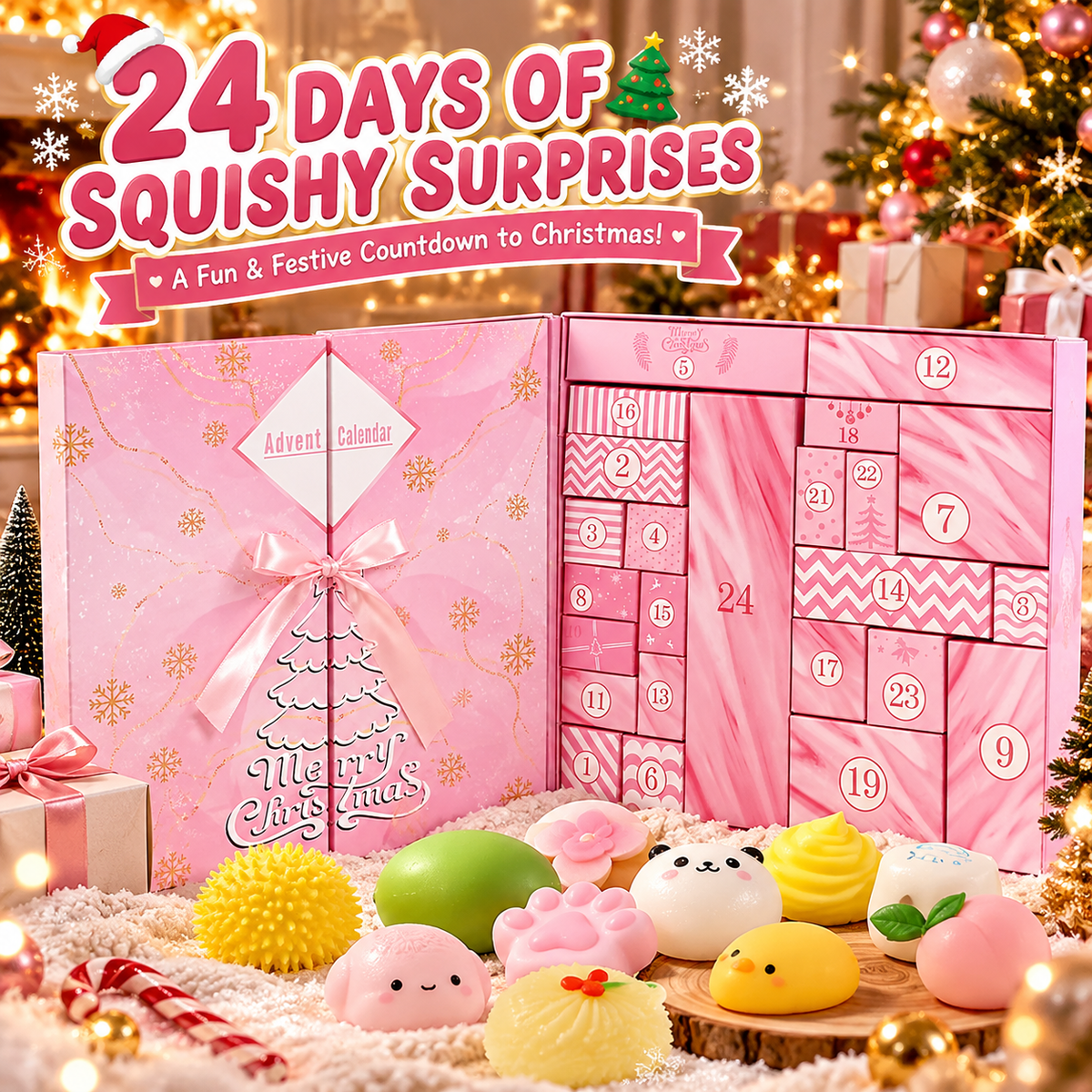 24 Days of Squishy Surprises Advent Calendar