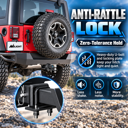 Anti-rattle stabilizer installation view