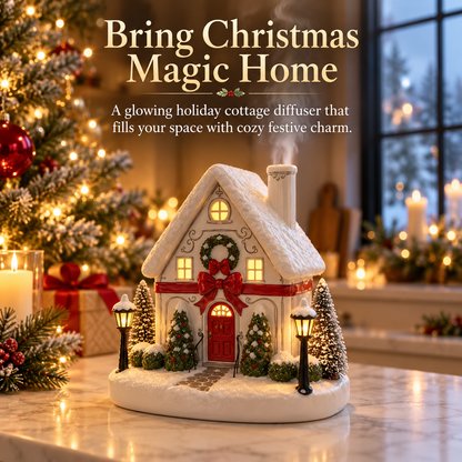 MerryCottage™ – Christmas Village LED Mist Humidifier
