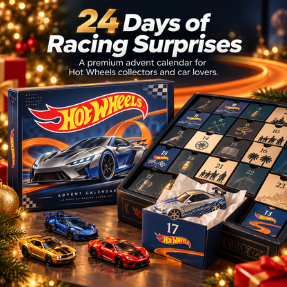 Hot Wheels™ 24-Day Racing Surprise Advent Calendar