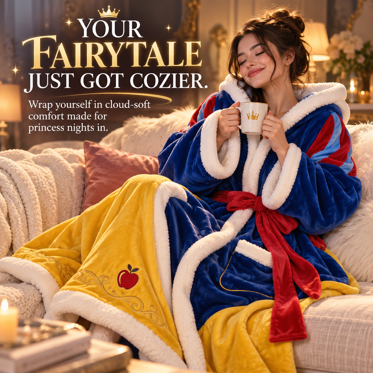 PrincessCozy™ Heated Wearable Blanket Robe