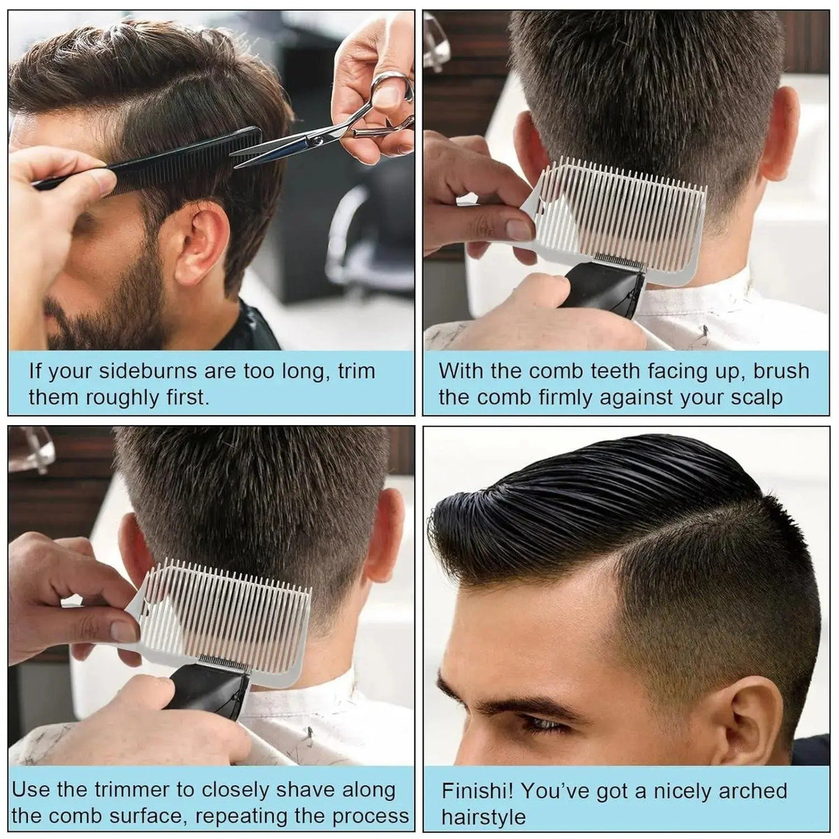 ✂️ TrimMaster™ 4-Piece Hair Cutting Guide Kit