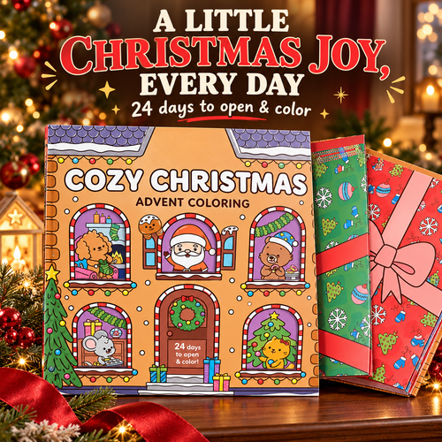 🎄 ColorJoy™ Christmas Advent Calendar – 24-Day Holiday Coloring Book