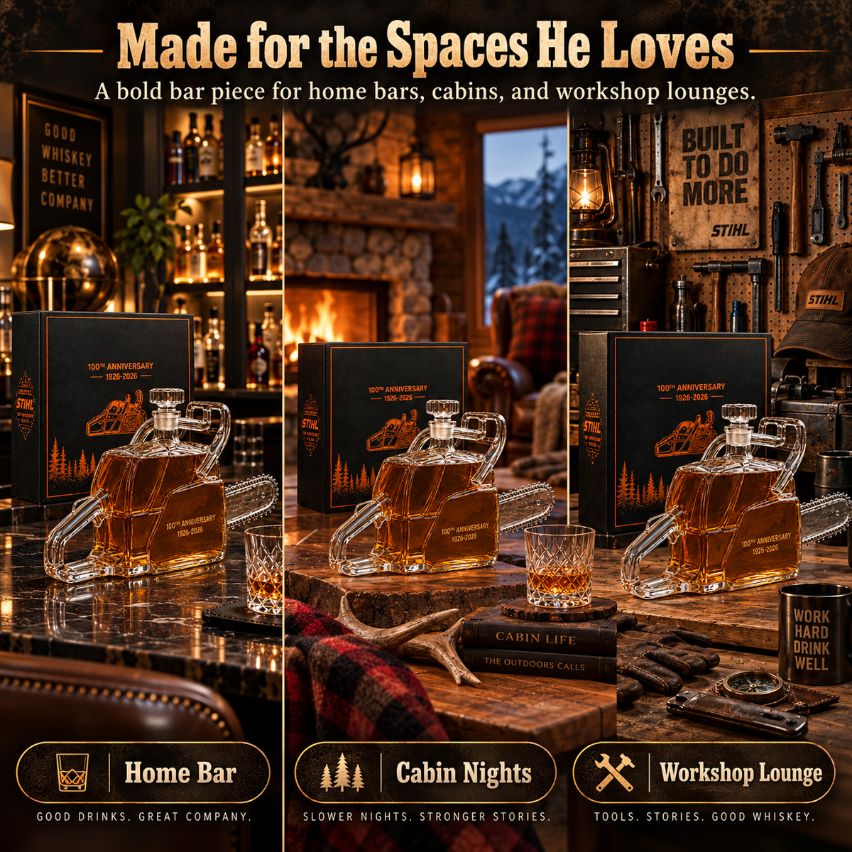 100th Anniversary Whiskey Bottle