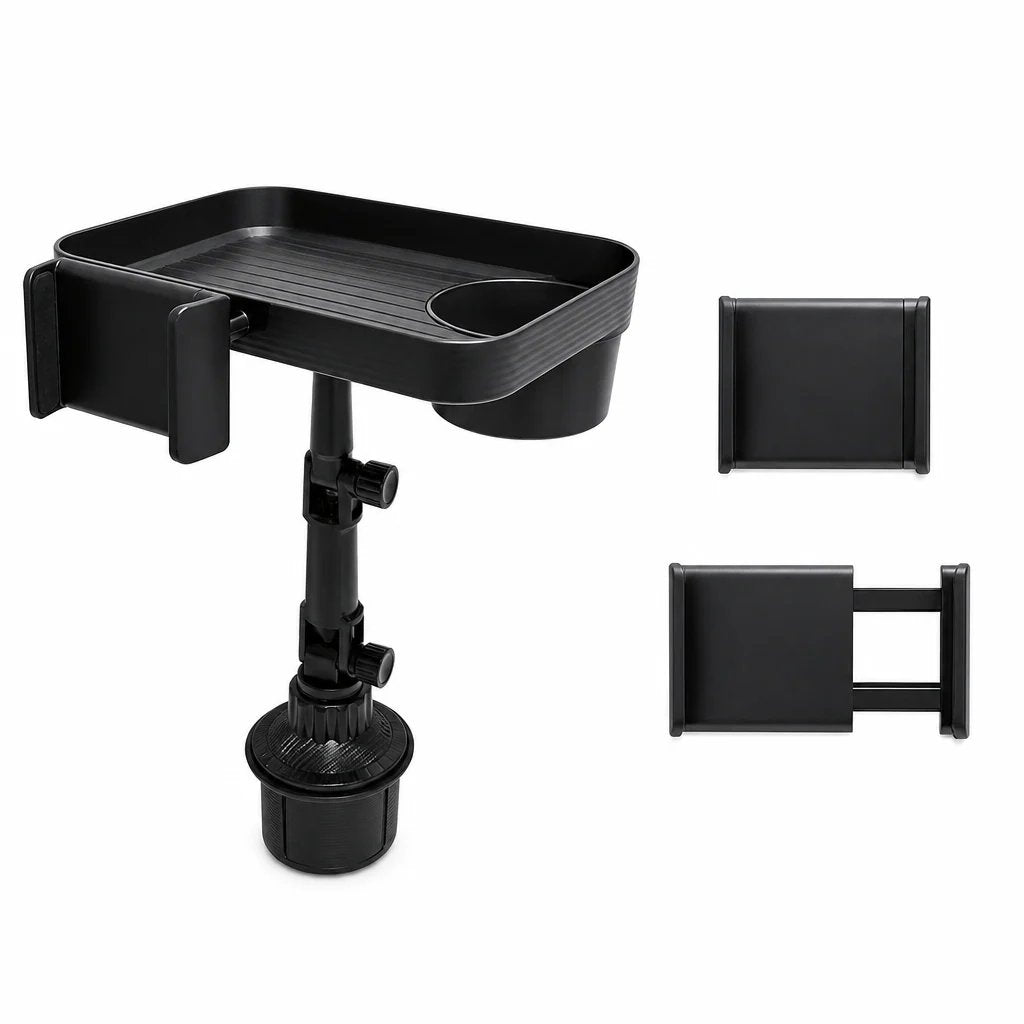 3-in-1 car cup holder phone mount with tray and organizer - product image 9