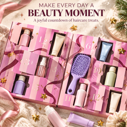 🎀 12-Day Haircare Advent Calendar – Beauty Surprise Gift Set ✨