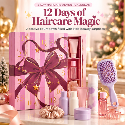 🎀 12-Day Haircare Advent Calendar – Beauty Surprise Gift Set ✨