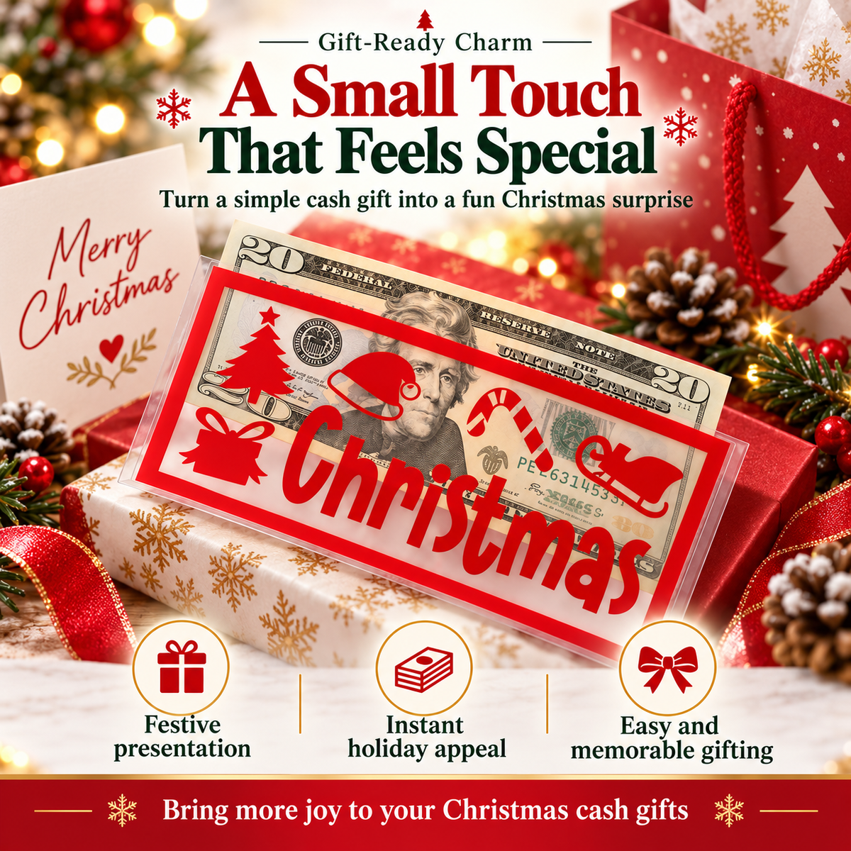MerryCash™ Christmas Money Holder – The Cutest Way to Gift Cash This Christmas