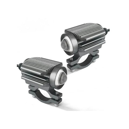 💯⏰Universal Motorcycle LED Spotlight Dual Color Auxiliary Driving Light