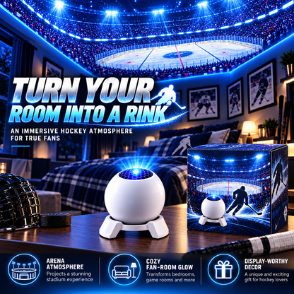 🏒50% OFF |Hockey-Themed LED Night Light & Fan Room Decor