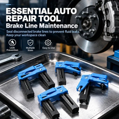 🔧 Brake Fluid Line Plug & Clamp – Handy Automotive Repair Tool