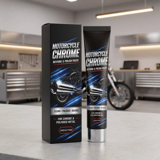 Motorcycle chrome metal polishing paste — product photo 1
