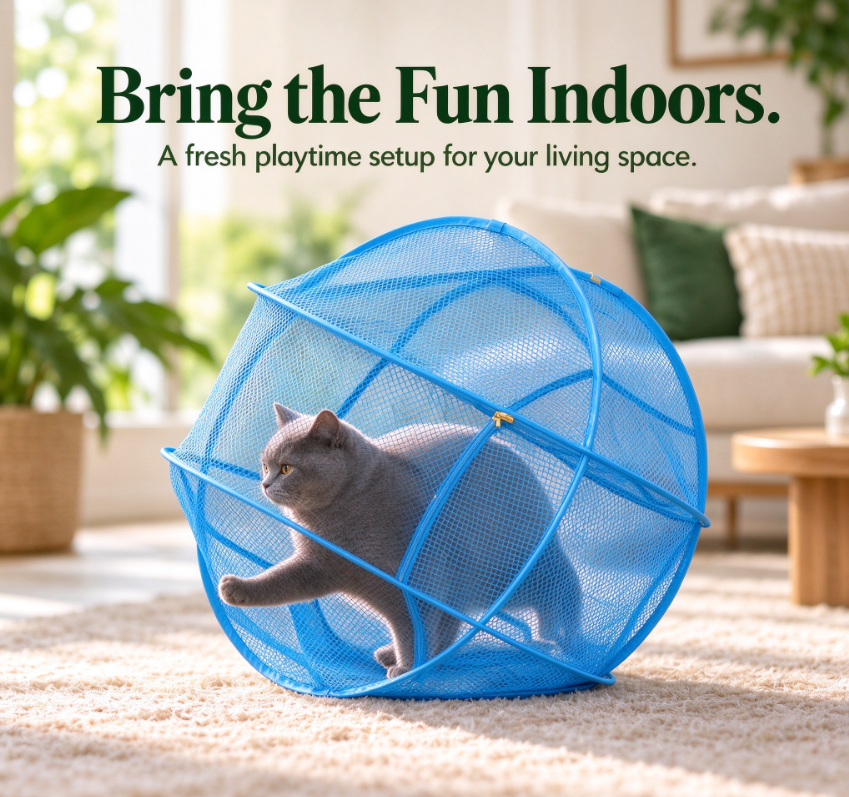 PurrHaven™ 360 Cat Playpen