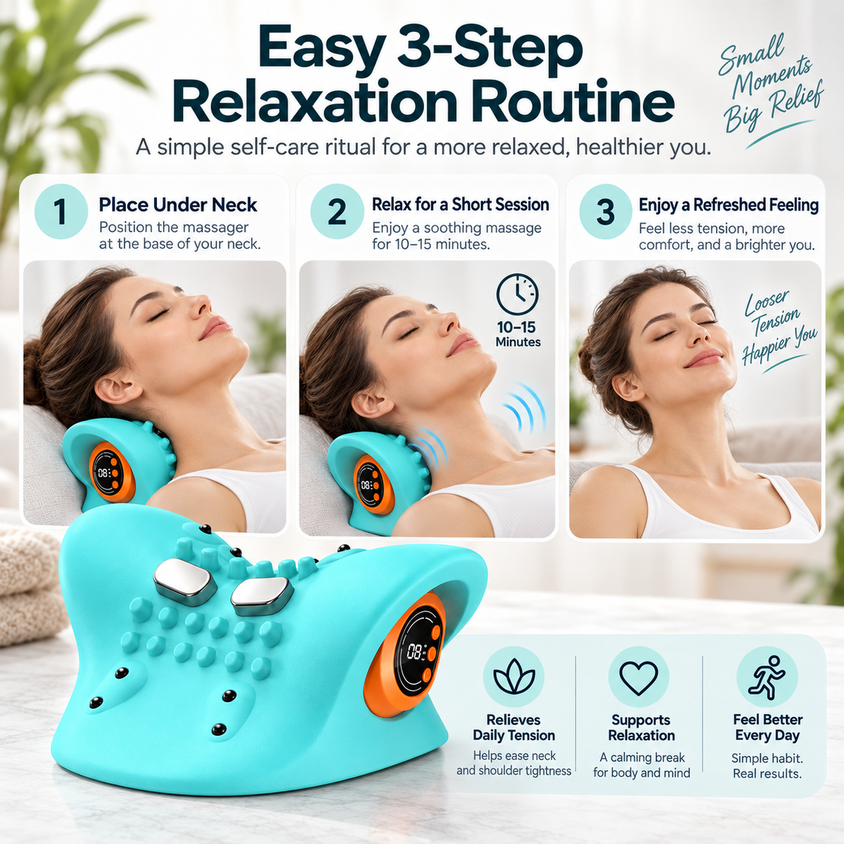 NeckEase Pro™ Smart Neck Massager ⭐⭐⭐⭐⭐