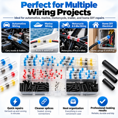 🔥Last Day 49% OFF - ✨300PCS WATERPROOF SOLDER WIRE CONNECTOR KIT
