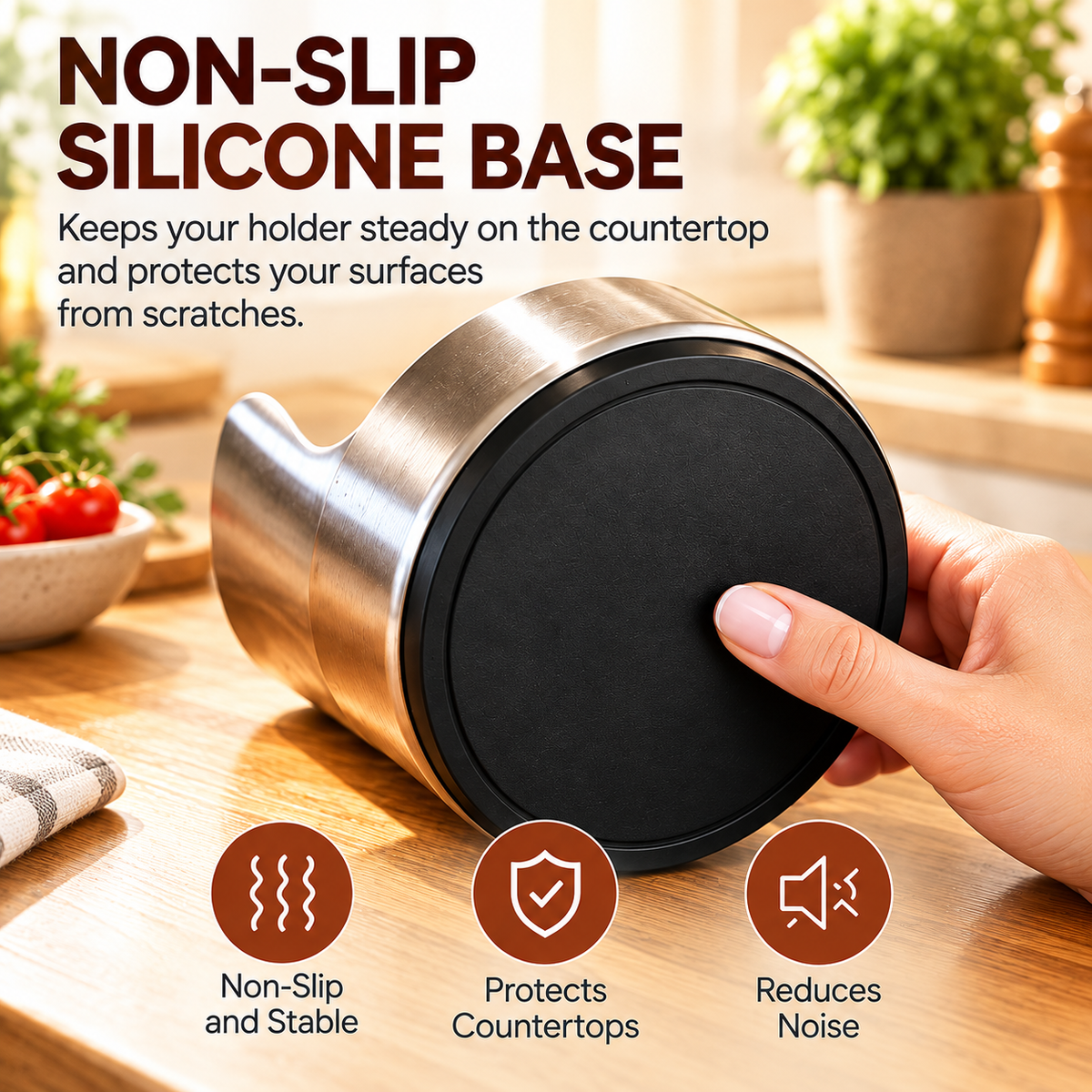 🍴 KitchenMate Pro™ Stainless Steel Utensil Holder – Stylish Kitchen Organizer