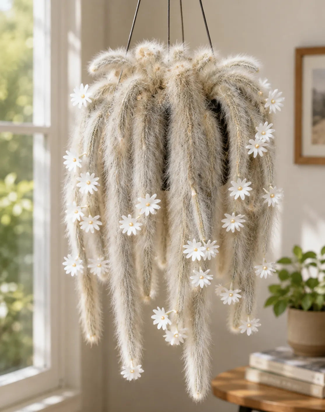🌸 Rare Rainbow Monkey Tail Cactus Bulbs – Cascading Blooms for Hanging Baskets