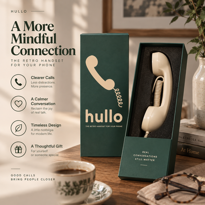 Hullo Retro Phone Handset – A Better Way to Talk