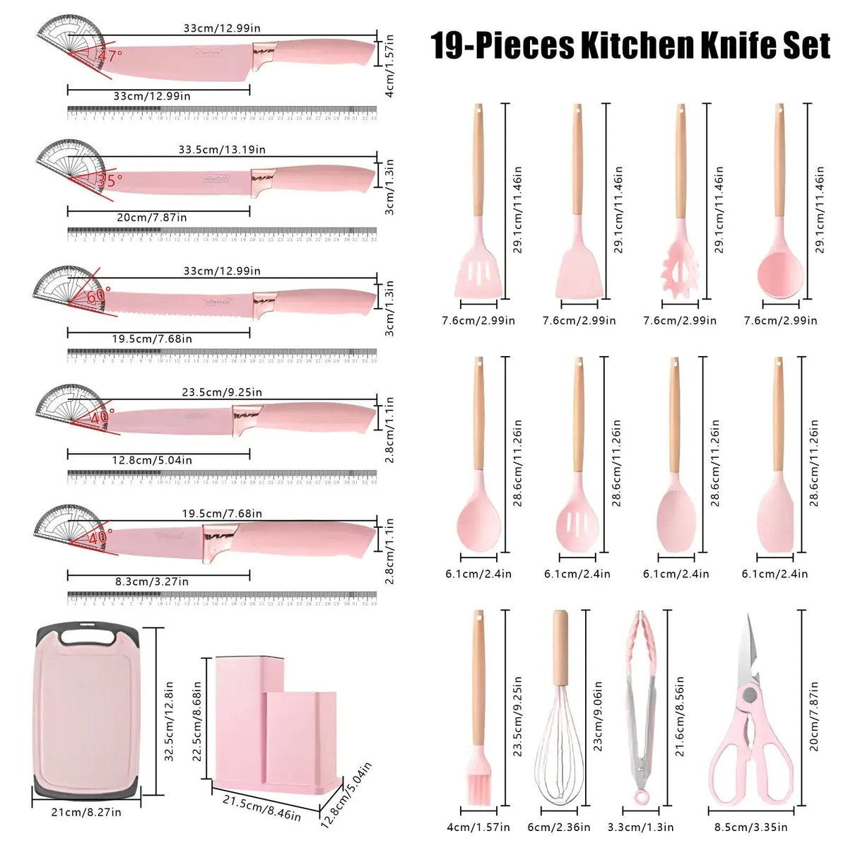Hot Sale🔪 19-Piece Kitchen Knife & Utensil Set