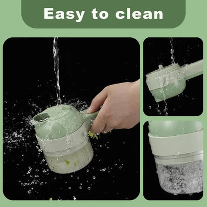 🔥2026 HOT SALE-4-in-1 Handheld Electric Food Chopper & Slicer