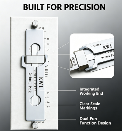 🔓 Lishi KW1 2-in-1 Lock Pick & Decoder Tool 🔑 | Professional Locksmith Fast Opener 🛠️ | Civil Door Lock Tool