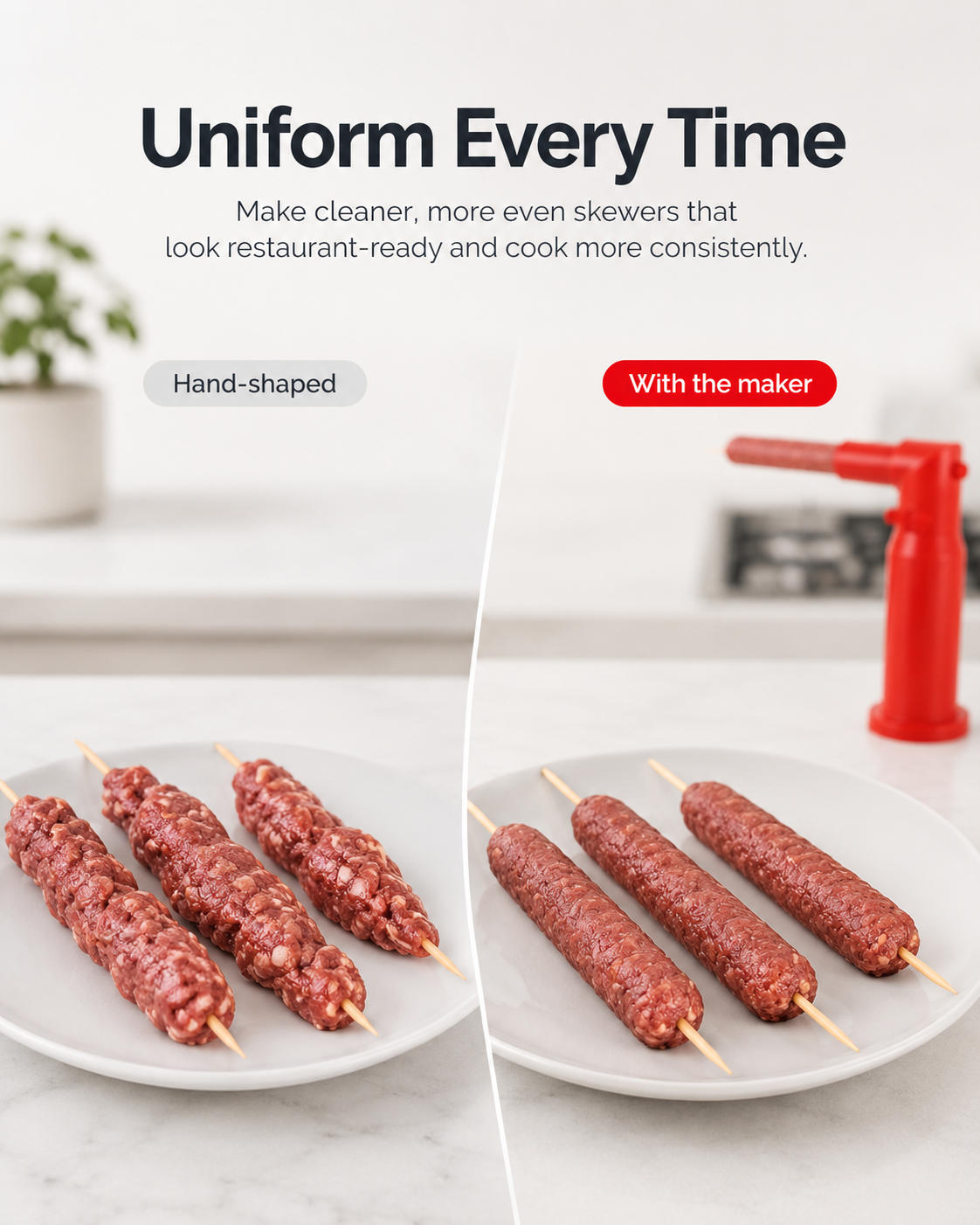 🌭 Manual Sausage Filling Machine 🍖 | Reusable Meat Stuffing Machine 🥩 | Dishwasher-Safe Sausage Stuffer for Home & Kitchen 🛠️