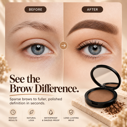 Waterproof Eyebrow Stamp & Shaping Kit – Natural Full Brow Powder