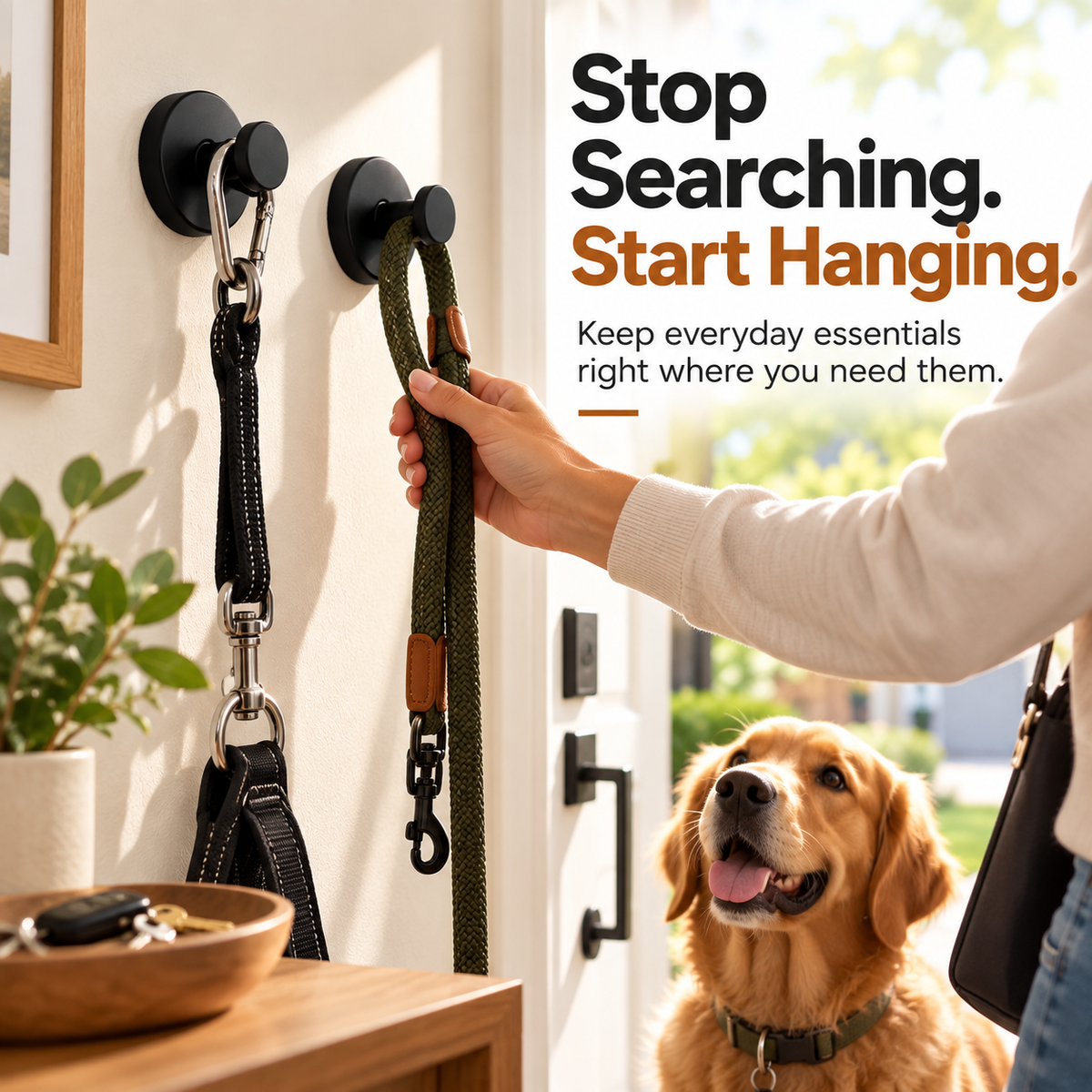 Minimalist Wall Hooks – Modern Wall-Mounted Storage Hooks for Home Organization