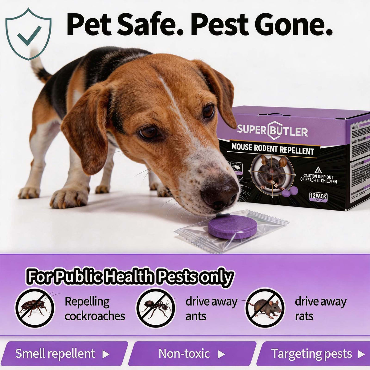 No Kill Rat Repellent, Safe for Home & Family