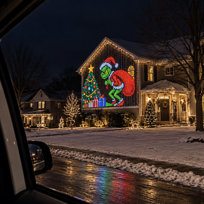 Smart LED Pixel Curtain Lights – App-Controlled RGB Holiday Display with Music Sync & DIY Modes