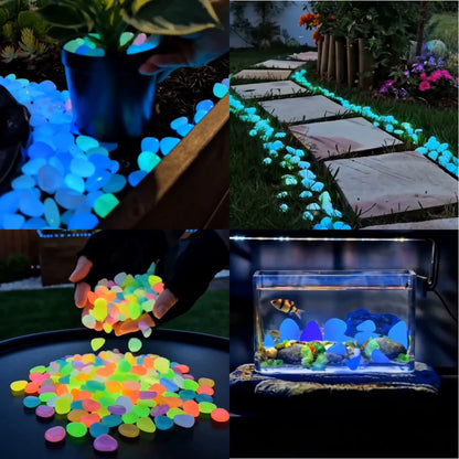 🔥🌈Colorful Glow-in-the-Dark Garden Stones