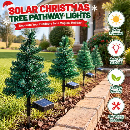 🎄 Solar Christmas Tree Pathway Lights ✨