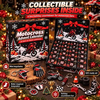 🏍️ MotoRush™ 24-Day Motocross Advent Calendar – Daily Rider Surprises for Bike Fans