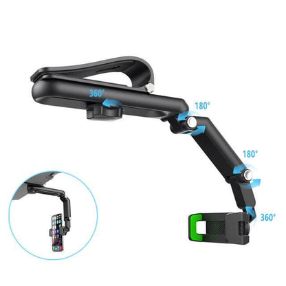 📱 1080° Visor Phone Holder – Rotate, Extend & Fold