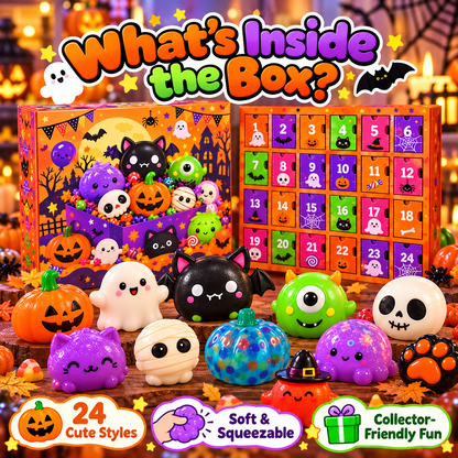 🎃👻 24 Days of Spooky Squishies | Halloween Surprise Countdown 🎁🧡
