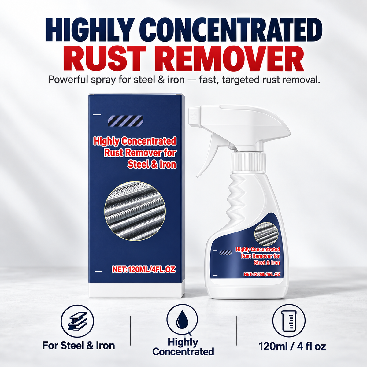 ⚡ RustX™ Pro Rust Remover – Heavy-Duty Spray Solution for Steel & Iron Restoration