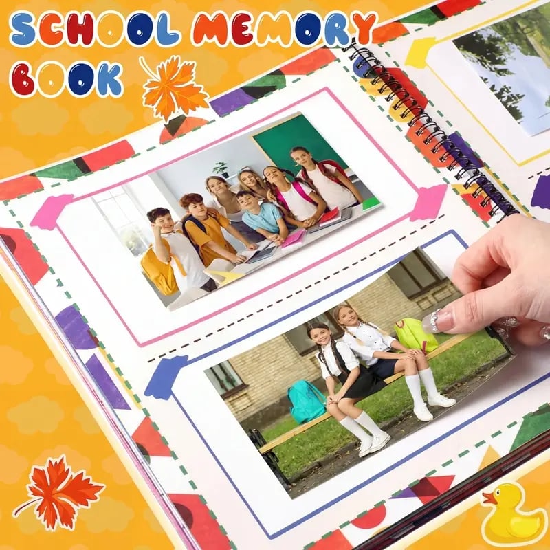 🔥HOT SALE🔥📚❤️School Memory Book - Preschool to 12th Grade Keepsake Album for Cherished School Photos & Childhood Memories