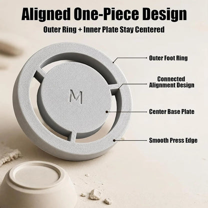 Clay Foot-Ring Trimming Kit 🏺 – 5-Piece Pottery Shaping Tool Set