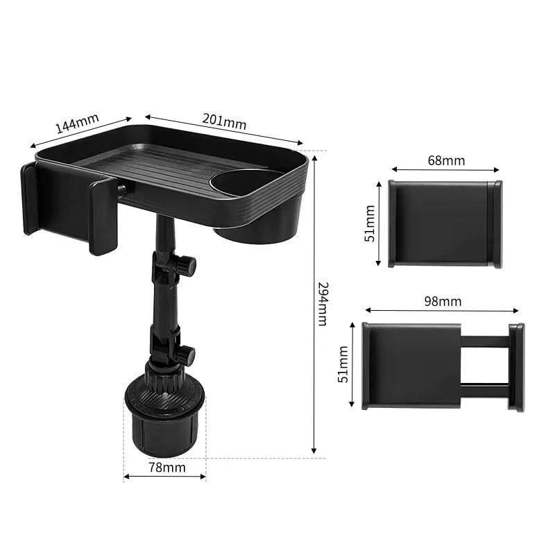 3-in-1 car cup holder phone mount with tray and organizer - product image 10