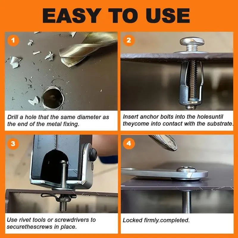 🔩 GripLock™ Petal Rivet Nut Set – Heavy-Duty Expansion Locking Nuts for Fast & Secure Repairs